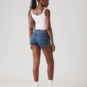 Levi's  501 Women's Classic Blue Jean mini shirt size L 27W